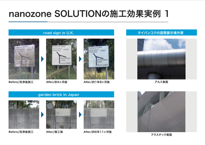 nanozone solutionの施工効果実例1